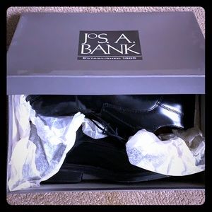 Black leather men’s formal shoes